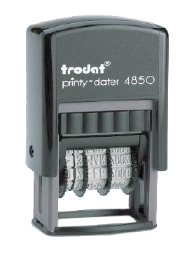 ตรายางวันที่ + ข้อความหมึกในตัว rodat No.TR-4850/L1